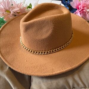 Bolero Hat with Gold Chain Detail